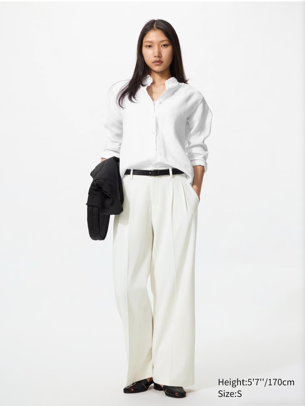 Uniqlo smart wide leg trousers NWT